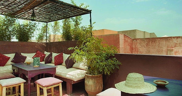 Terrasse du café des épices de Marrakech